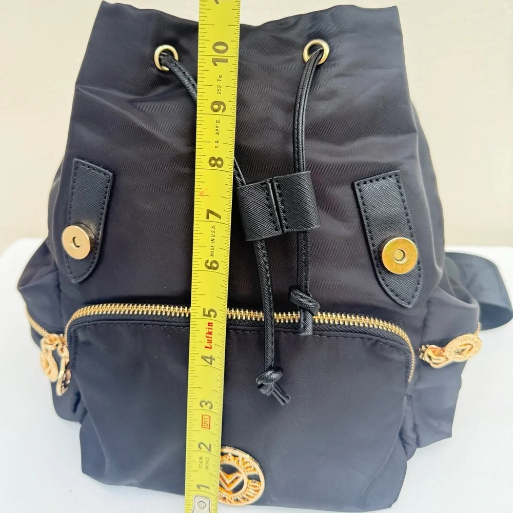 🎒Valentino Orlandi Black Backpack with Gold Accents 🎒✨ - Picture 7 of 16